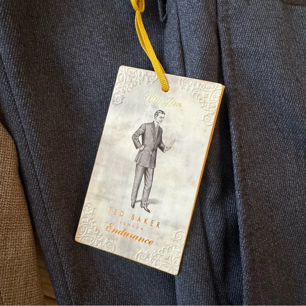 Ted Baker Men's Dress Pants Trio in Navy, Charcoal, and Light Gray